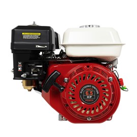 Ringmaster 6.5HP 200CC Gas Engine Horizontal Shaft Motor, 4-Stroke OHV Single Cylinder Air-Cooled Gasoline Motor Engine, Pull Start Petrol Engine Replacement for Honda GX160, 20mm/0.79inch Shaft