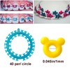 Dental Orthodontic Ligature Ties O-rings Multi-color Cat Flower Mouse Shape