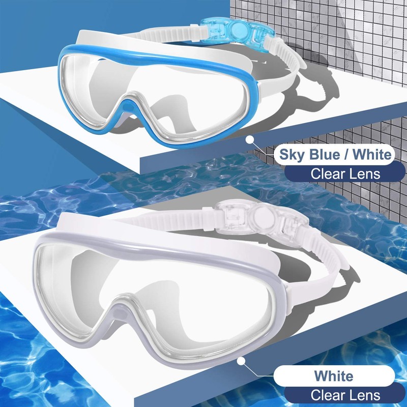 Braylin Swim Goggles, 2-Pack Swimming Goggles for Adult Men Women,