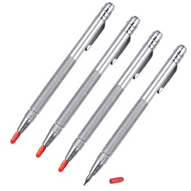 Kimlonton 4 Pcs Carbide Tip Pen Needle Pen Cutter Ceramic Pen Cutter Tile Cutter Pen Pocket Pointed Tip Tool for Glass Ceramic Tile