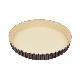 Pearl Metal D-6124 Raffine Fluorine Processed Tart Shape, 7.1 inches (18 cm), Bottom Removal, Made in Japan