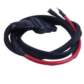 JZGRDN 2-Pin Battery Cable Harness Kit Truck Side 61169 8274 with Plug Cover Compatible with Western Fisher Snow Plows