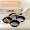 Sunicon 4 Cup Eggs Pan, Cast Iron Fried Egg Pan,