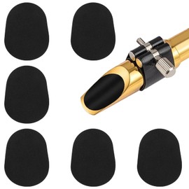 8 Stück Klarinette,Saxophon Zubehör,Mundstück Polster Für Alt-, Tenor Saxophon- Und Klarinetten-Mundstücke, Ovale Gummi-Mundstück-Patches, Pads, Schwarz Für Anfänger, Saxophone Und Klarinetten
