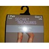SECRET TREASURES 1 PAIR FASHION TIGHTS SIZE 3 BLACK ST12P