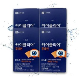 Chong Kun Dang Health [Chong Kun Dang] Chong Kun Dang iClear Lutein 500mg Eye Health Cha Inpyo 30 Capsules / [종근당] 종근당 아이클리어 루테인 500mg 눈건강 차인표 30캡슐 X 4 TB (30680...