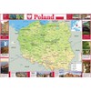 Wall Map of Poland Paper Laminated 23.4 x 16.5 inches