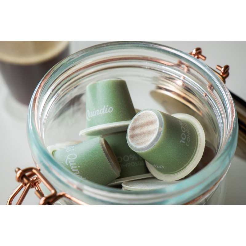 Cafe Quindio Compostable Coffee Pods, compatible with Nespresso Original machines