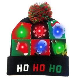 Christmas Hat Beanie Hat White Elephant Gifts Funny Gag Gifts Novelty Party Favors Women Men Adults Kids