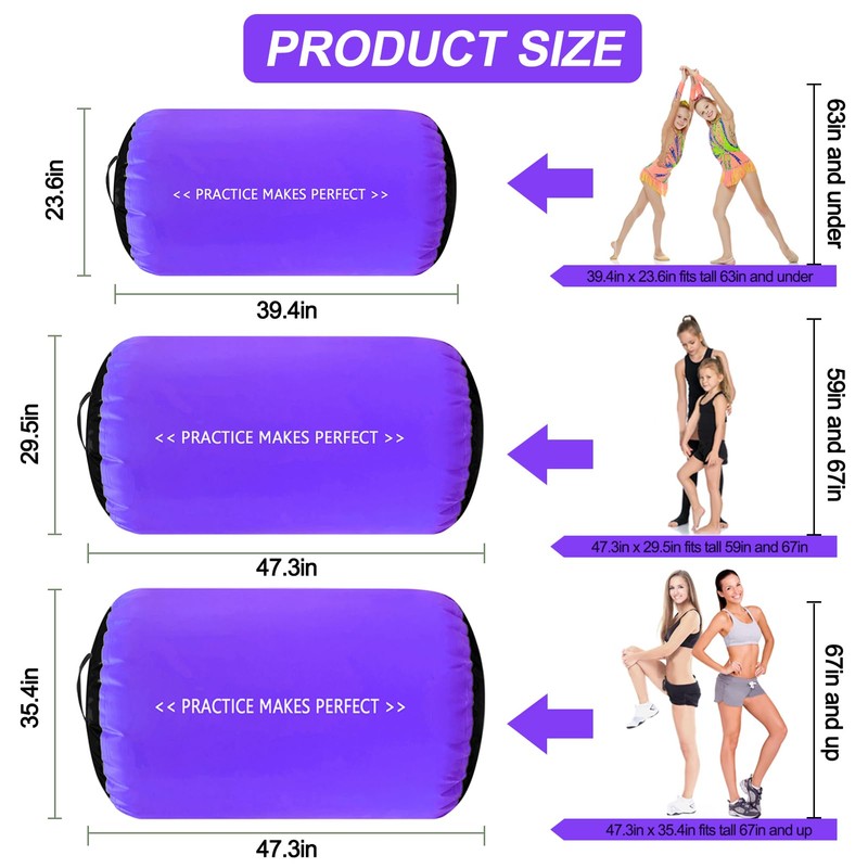 VOFiTNY Back Handspring Trainer 3.3ft L x 2.3ft D Gymnastics