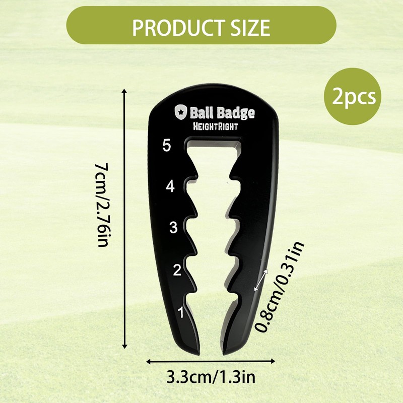 YTLSDHF Tee Height Tool, Adjustable Golf Tee Height Set, Golf