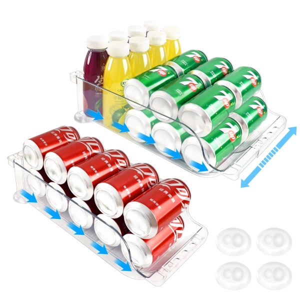 Blaithom Soda Can Organizer, Width Expandable Soda Can Dispenser for