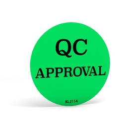 Kenco 2" Circle Inventory Control Stickers for Shipping and Inventory - 500 Permanent Adhesive Labels Per Roll Made in The USA (QC Approval, 12 Pack)