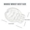 White Gel Mouse Wrist Rest–Clear Cute Fish Mouse Wrist Rest,