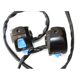 The ROP Shop LEFT & RIGHT HANDLE BAR SWITCH CONTROL GY6 50CC 125CC 150CC MOPED SCOOTER BAJA - Push Button - Black - Manual - Handlebar Mount