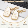 PIFOOG White Key Fob Cover Fit for GMC Yukon Chevy