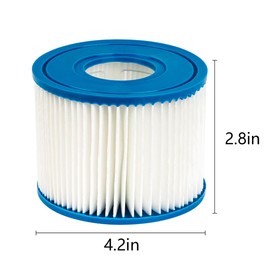 WuYan 4 Pack Pool Filters for Intex PureSpa Type S1, Cartridge for 29001E, PureSpa, Inflatable Filter for Pool Catridge
