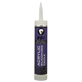 Red Devil 08760I RD PRO Construction Grade Siliconized Acrylic Sealant, 10.1 oz, Clear