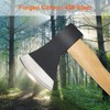 Camping Axe, 15inch Outdoor Hatchet Chopping Axe for Wood Splitting