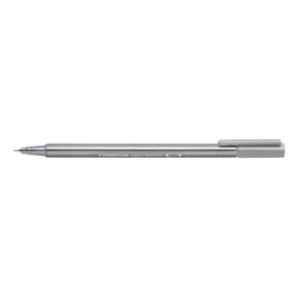 Staedtler Triplus Fineliner 334-82 Tips - Silver Grey (Pack of 10)