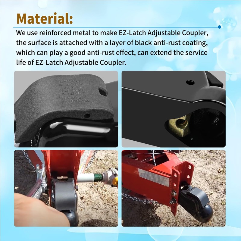 AQBB 14040-81 2-5/16" EZ-Latch Adjustable Coupler Compatible with Demco Trailer