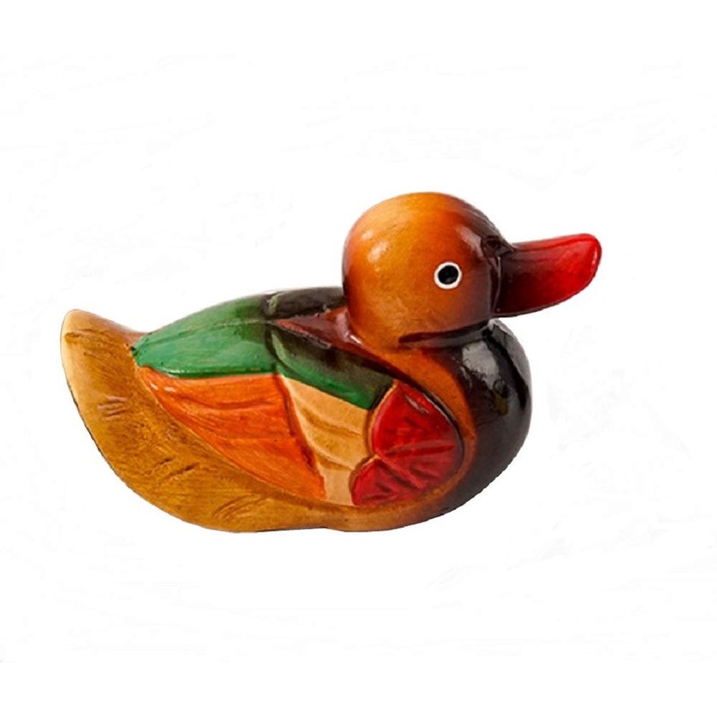 DMtse Feng Shui Wooden One Pair Mandarin Ducks for Love