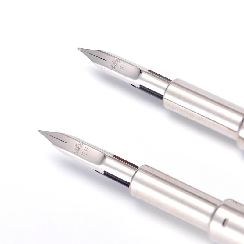 Jinhao 10 Series Press Fountain Pen Gradient Gray Retractable Fine