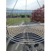 20-Inch Large Cooking Grill Basket with Chain for Outdoor Campfire