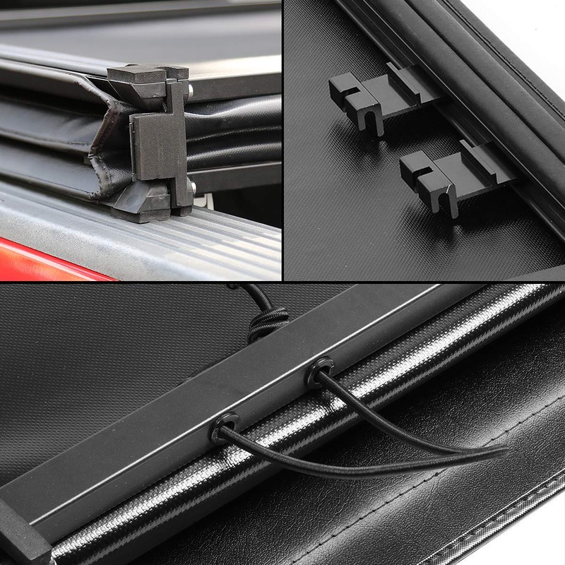 Tri-Fold Soft Top Trunk Tonneau Cover Replacement for Ford Ranger