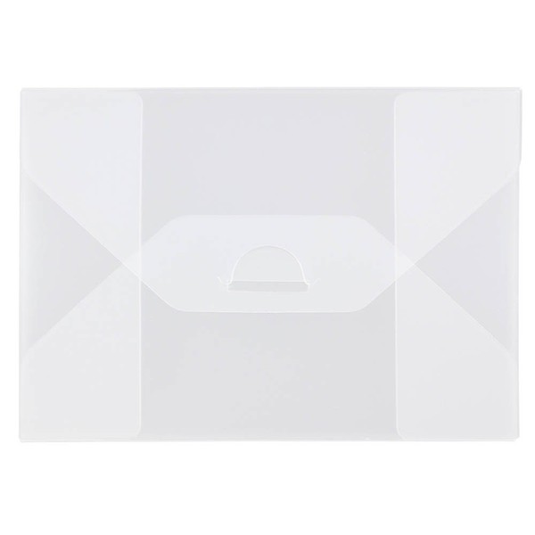 JAM PAPER Plastic Portfolio Envelopes with Tuck Flap Closure -