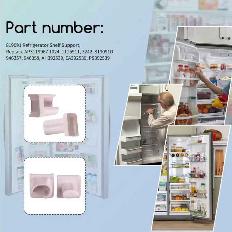XTPTFABS 819091 Refrigerator Shelf Support,Fit for Whirlpool Freezer