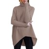 ANRABESS Womens Oversized Turtleneck Batwing Long Sleeve Casual Cozy Baggy