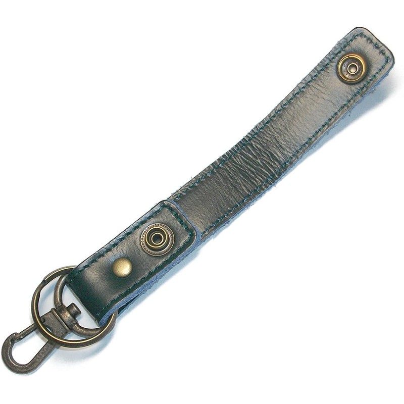 Leather Workshop Satou Keychain, Belt Loop, Genuine Leather, Keyring, Men's,
