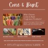 Cone & Bunt Tomato Leaf Hand-Dipped Charcoal Incense Sticks (100