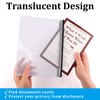 Pack of 5 Document Bags, A5 Document Bag with Zip,