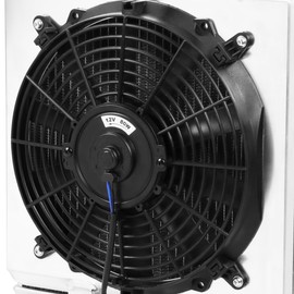 DNA Motoring RA+FS-HC92-42-2 2-Row Radiator with Fan Shroud Compatible with 92-00 Civic / 93-97 Del Sol / 94-01 Integra MT