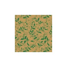 Total Holly Christmas suttons Printed Patterned Tissue Wrapping Paper 5 Sheets