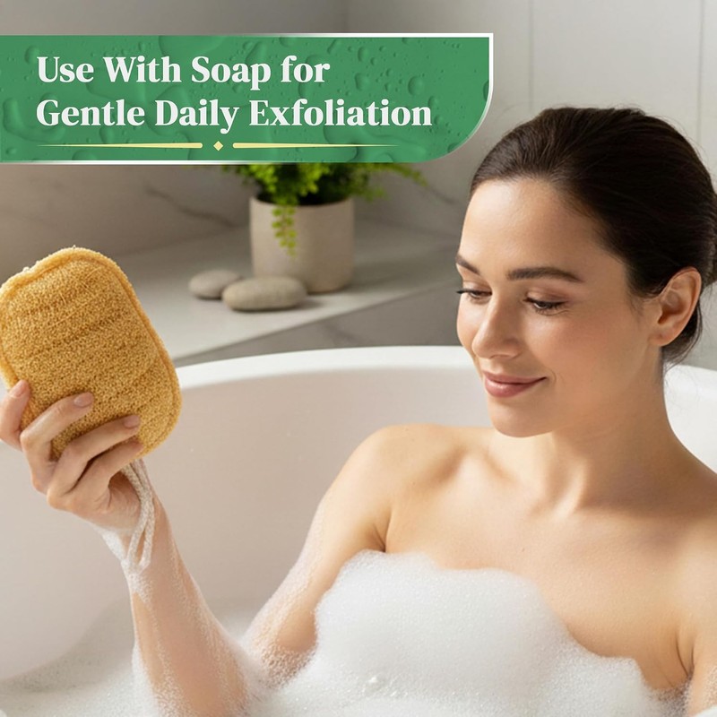 Esponja de Lufa Natural Exfoliante Corporal LooLife
