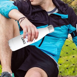 Miracle Worker Sublimation 17oz Water Bottle, Stainless Steel Gift for OcCupational Therapist, Counselor Appreciation Cup With Lid, OT Graduation, Thank You Insulated Water Bottle Gift for Counselor