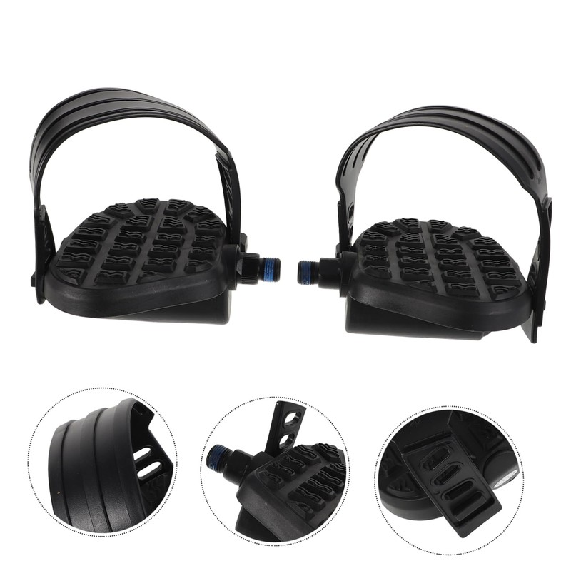 Abaodam 1 Pair Indoor Exercise Bike Flat Pedals Design for