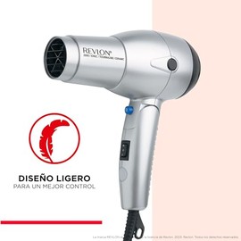 Revlon Secadora con Tecnología Iónica y Turmalina, Plata
