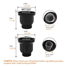 For Blackstone 2PCS AA and AAA Battery Push Button Igniter Ignitor Cap, for Spark Generator