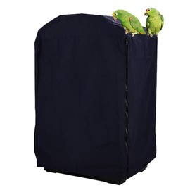 QBLEEV Birdcage Cover, Parrot Cage Night Cover Shade, Pet Universal Blackout Windproof Light-Proof Sleep Reduces Distractions Night Accessories Cloth Without Cage-14.1x18.5x26.7in (LxWxH)