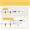 cshare Extension Cords for String Lights Inflatable Decorations, 2 Pin