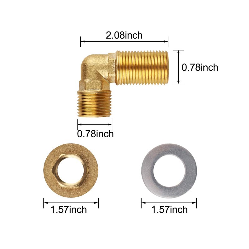COOLWEST Wall Mounting Installation Kit for Commercial Wall Mount Faucet,