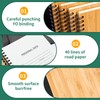 CWUINT 4 Set Lined Bamboo Journal Notebook,80 Pages,5.3”*7.2”,Hardcover Executive Notebooks,Daily