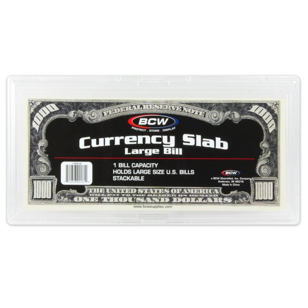 BCW 1-DCS-LB Deluxe Currency Slab - Large Bill