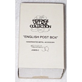 Department 56 Dept 56 English Post Box Painted Metal Accessory  #58050 Heritage Village NOS