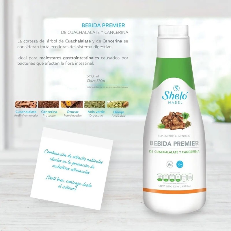 Bebida Premier Mejora Flora Intestinal Con Cuachalalate