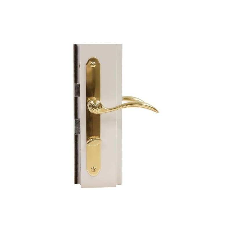 Larson Certified Storm Door Revere Mortise Brass Handle Set, Storm